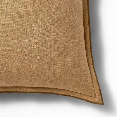 New - Oversized Linen Square Throw Pillow - Threshold designed with Studio McGee