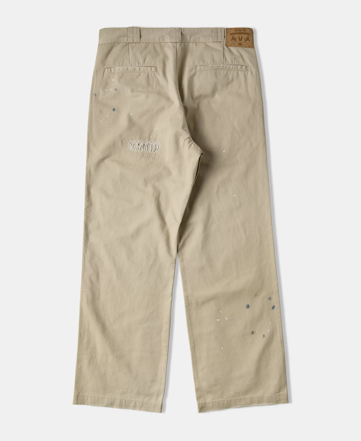 Paint-Splatter Repaired Chino Pants