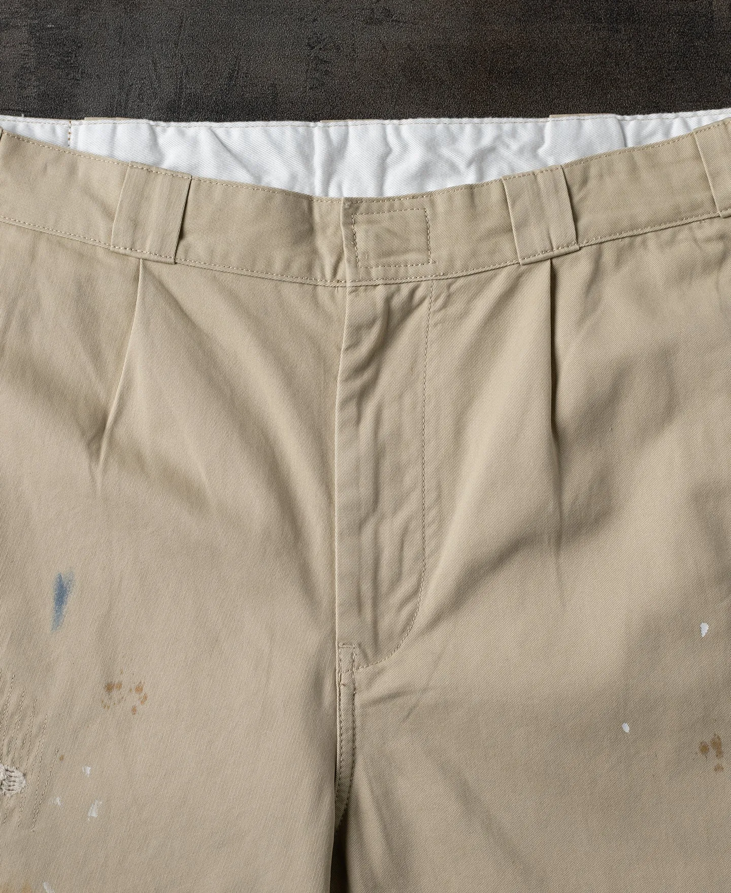 Paint-Splatter Repaired Chino Pants