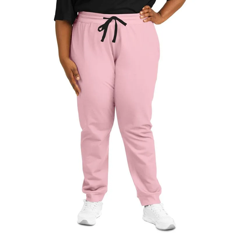 Pale Pastel Cool Pink Joggers | Unisex | with PLUS sizes | Bright Pale Pastel Cool Pink | C0M30Y8K0