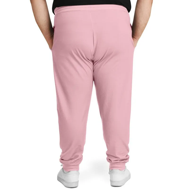 Pale Pastel Cool Pink Joggers | Unisex | with PLUS sizes | Bright Pale Pastel Cool Pink | C0M30Y8K0