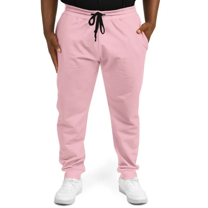 Pale Pastel Cool Pink Joggers | Unisex | with PLUS sizes | Bright Pale Pastel Cool Pink | C0M30Y8K0