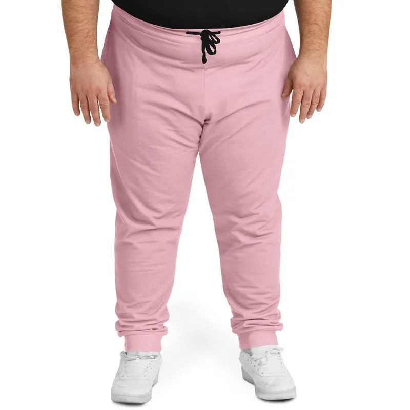 Pale Pastel Cool Pink Joggers | Unisex | with PLUS sizes | Bright Pale Pastel Cool Pink | C0M30Y8K0