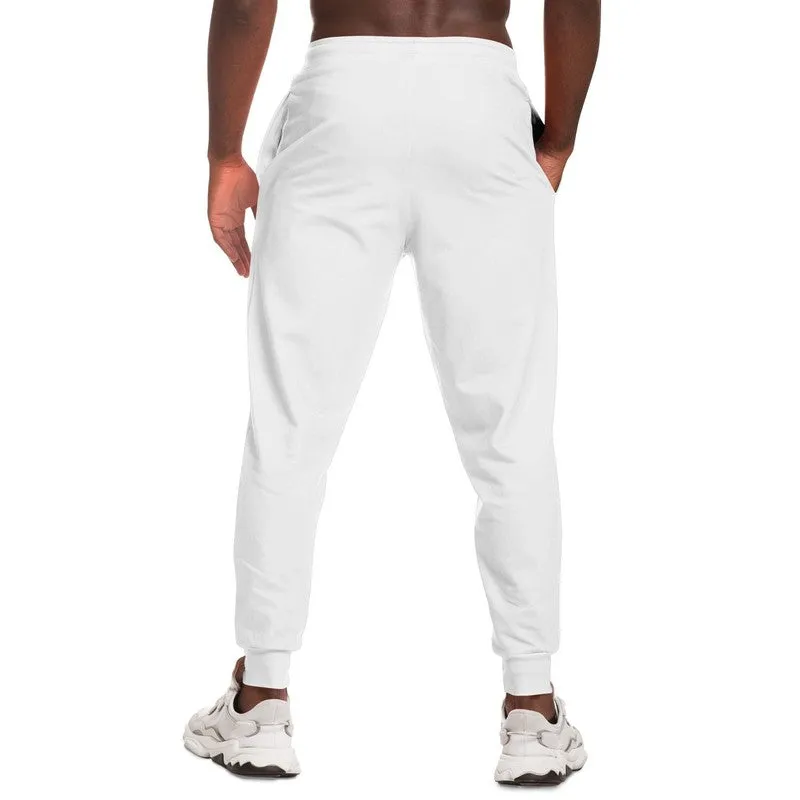 Pale White Joggers | Unisex | with PLUS sizes | White | C0M0Y0K0