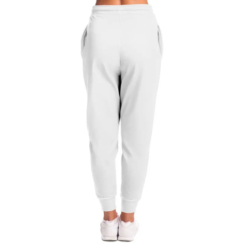 Pale White Joggers | Unisex | with PLUS sizes | White | C0M0Y0K0