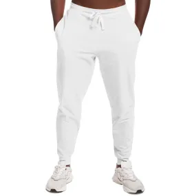 Pale White Joggers | Unisex | with PLUS sizes | White | C0M0Y0K0