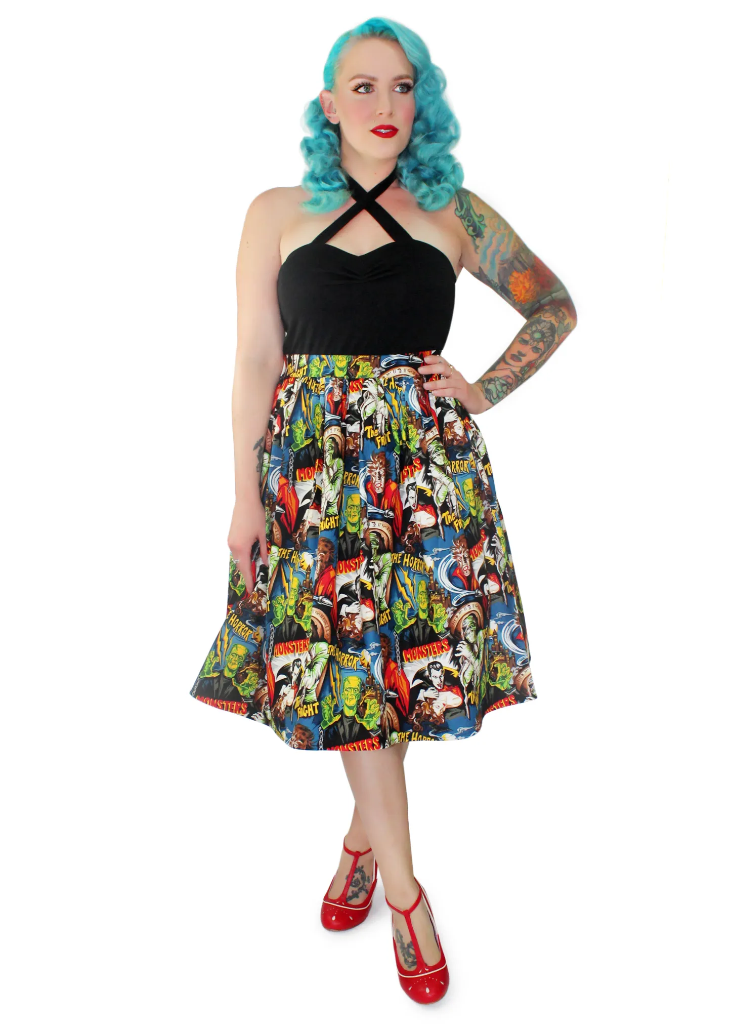 Pleated Circle Skirt - Hollywood Monster #HPCSM