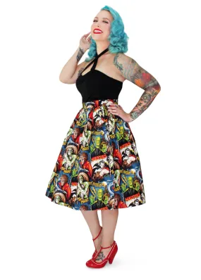 Pleated Circle Skirt - Hollywood Monster #HPCSM