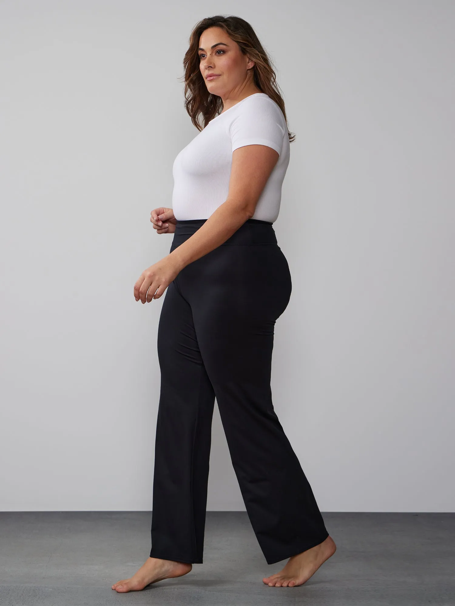 Plus Mid Rise Bootcut Yoga Pant