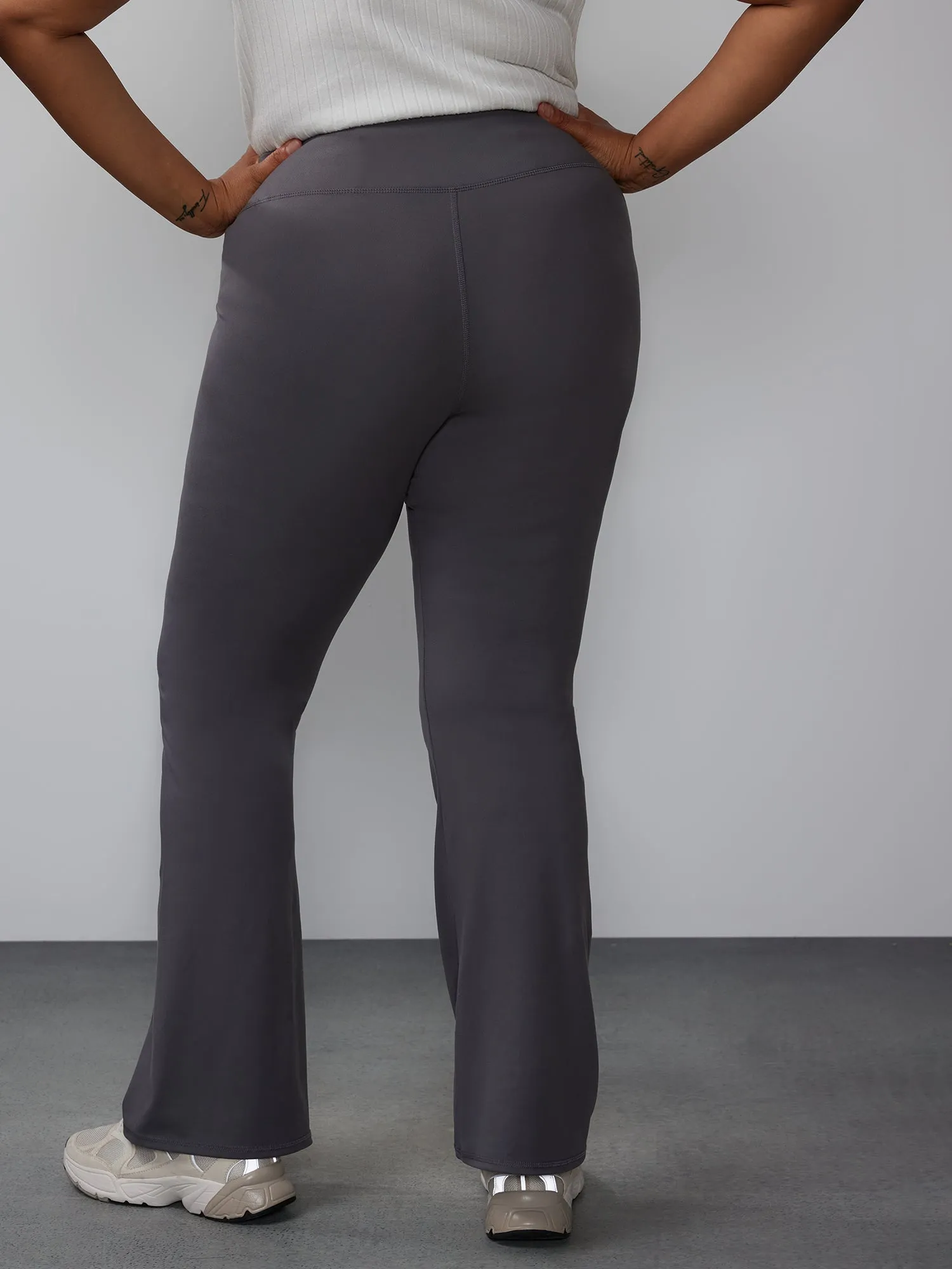 Plus Mid Rise Bootcut Yoga Pant