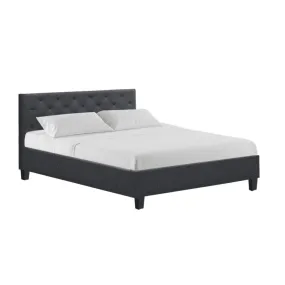 Preston Double Bed Frame Charcoal