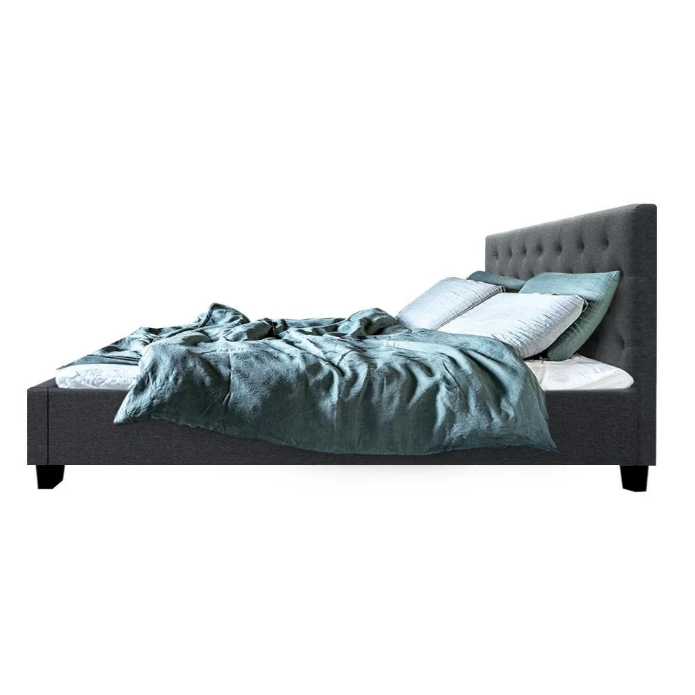 Preston Double Bed Frame Charcoal