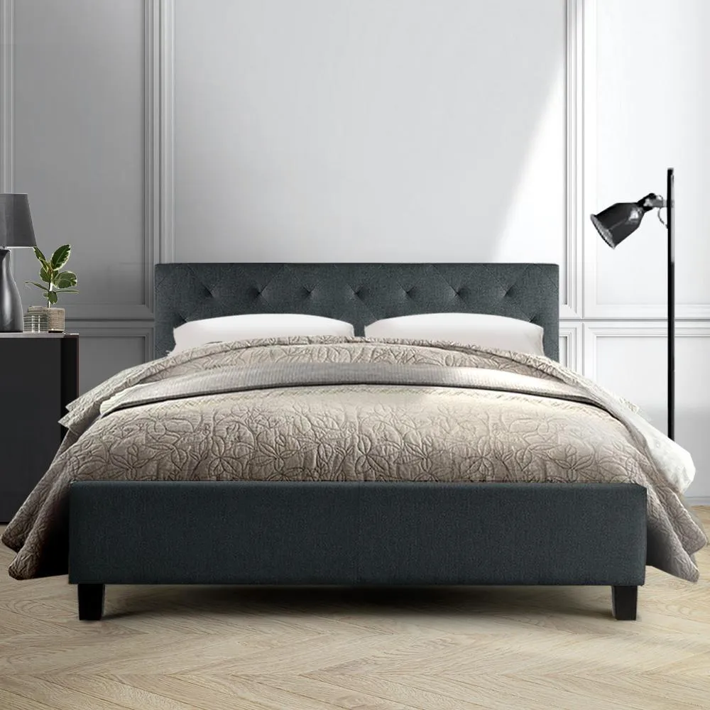 Preston Double Bed Frame Charcoal