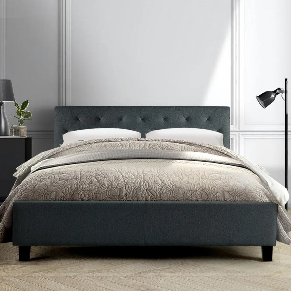 Preston Queen Bed Frame Charcoal