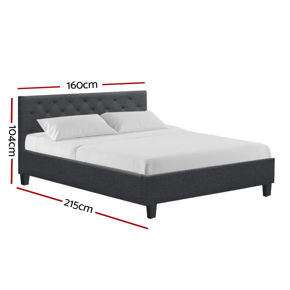 Preston Queen Bed Frame Charcoal