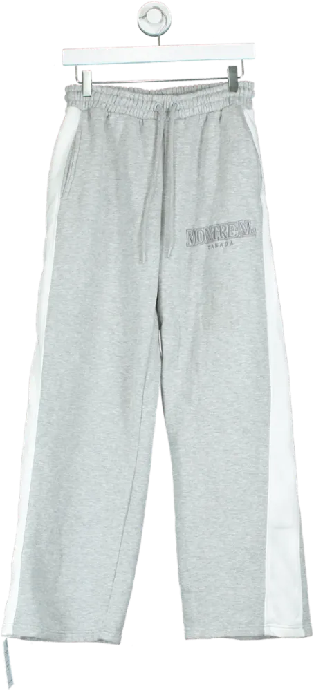 PrettyLittleThing Grey Montreal Canada Joggers UK M