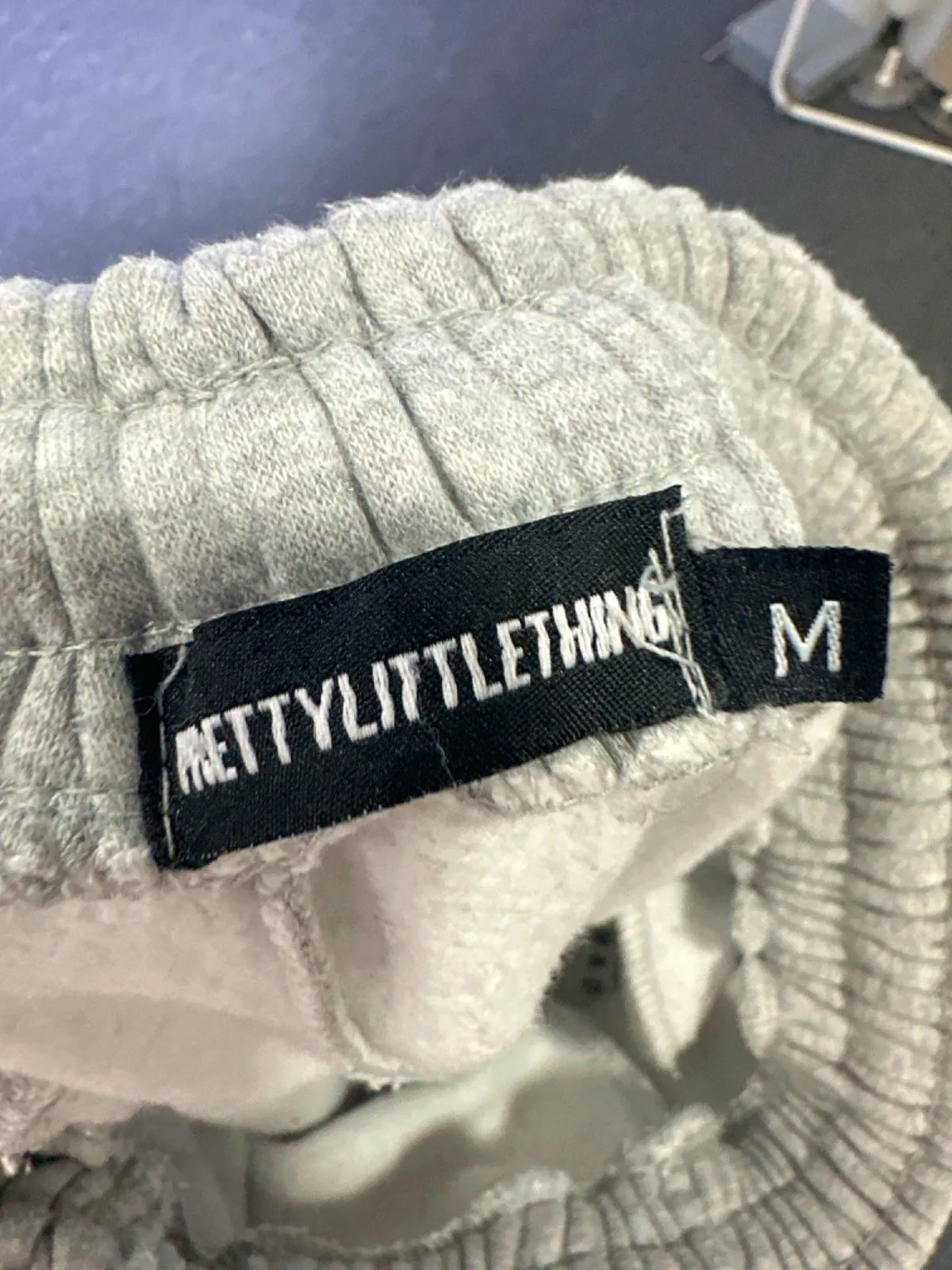 PrettyLittleThing Grey Montreal Canada Joggers UK M