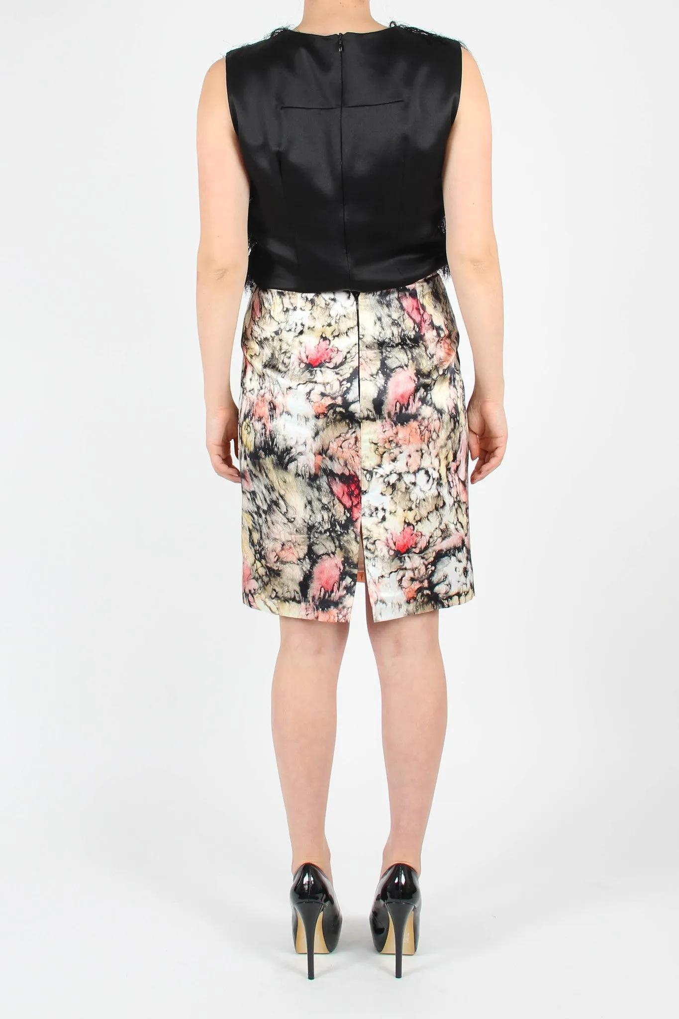 Print Pencil Skirt