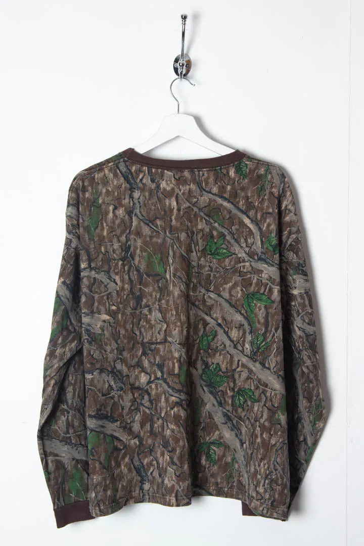 Realtree Camo Longsleeve Pocket T-Shirt (L)