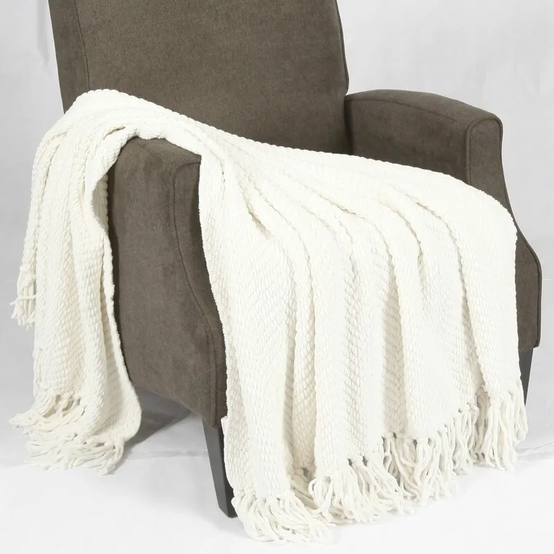 Resoland Polyester Knitted/Woven Tweed Throw