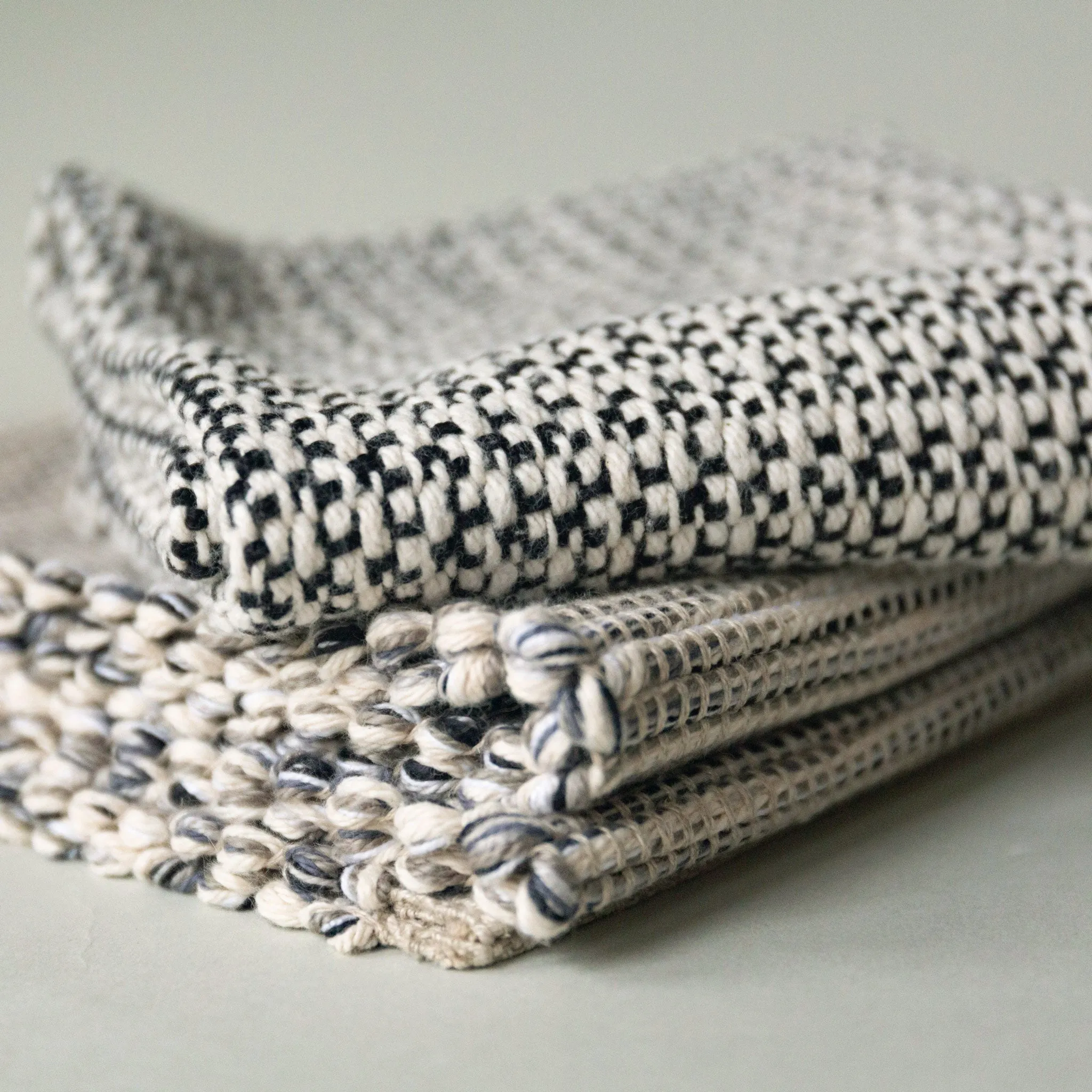 Salt & Pepper Handwoven Table Runner