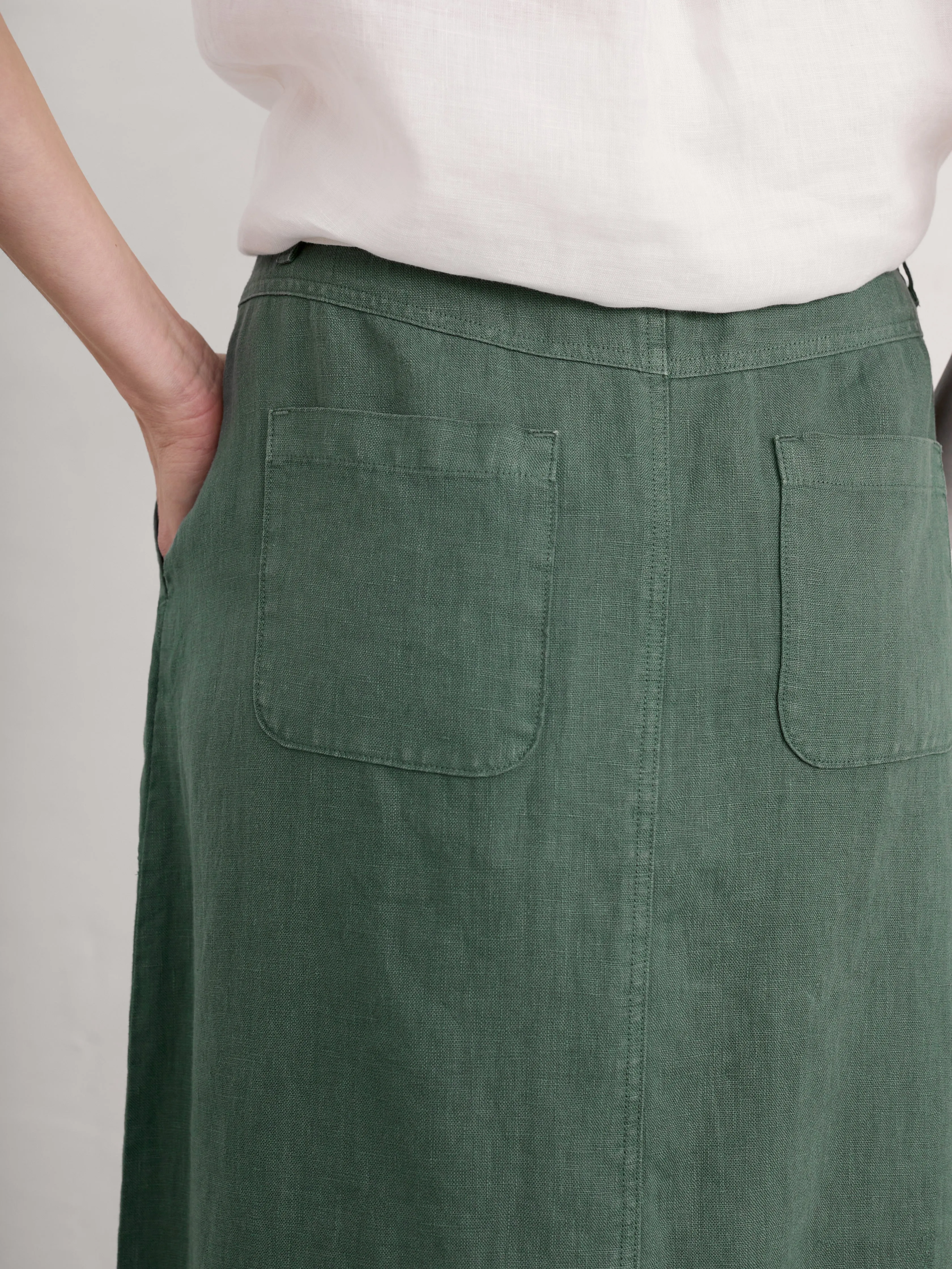 Seasalt Rosewell Farm Skirt II - Dark Balsam