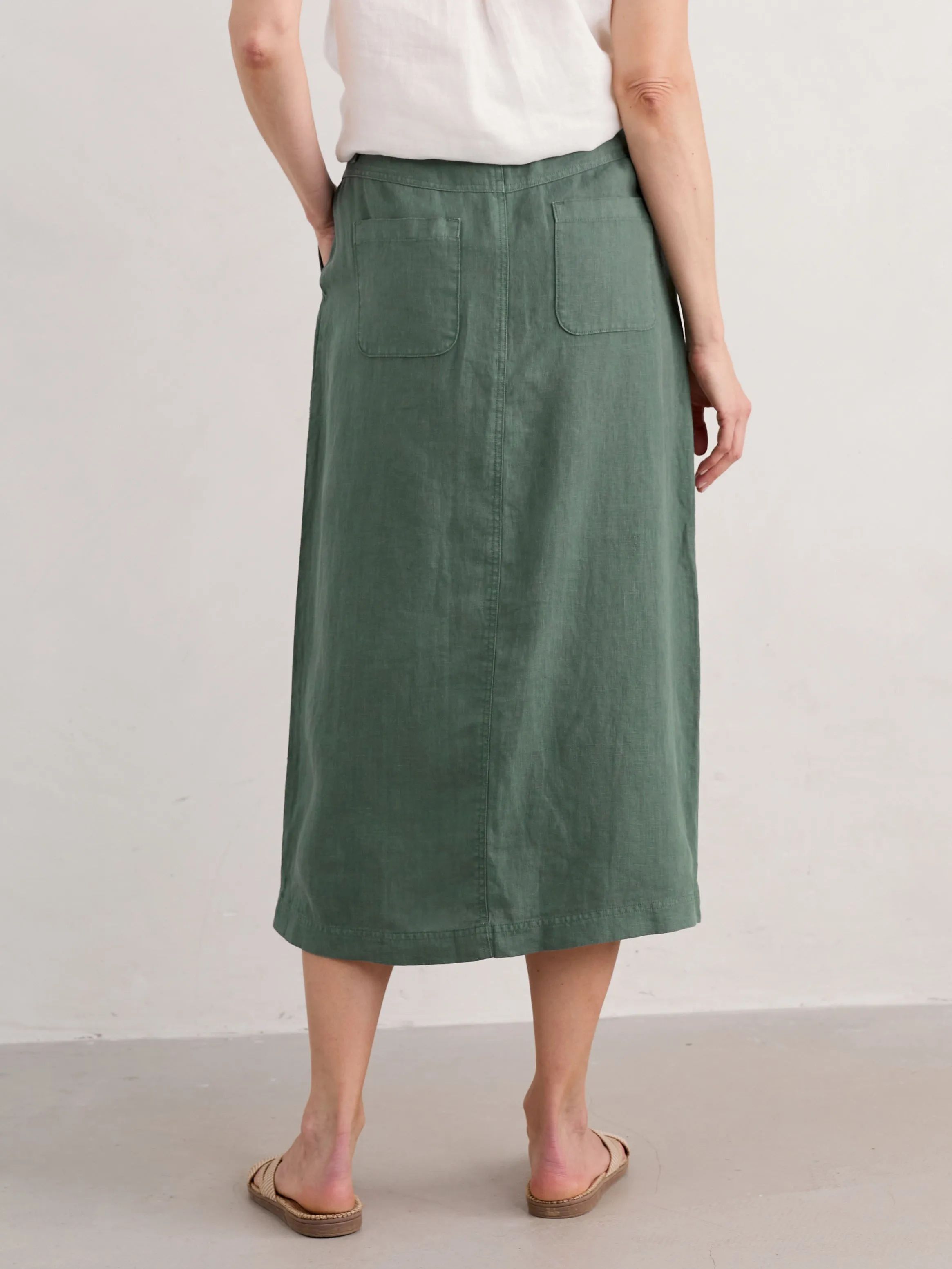 Seasalt Rosewell Farm Skirt II - Dark Balsam