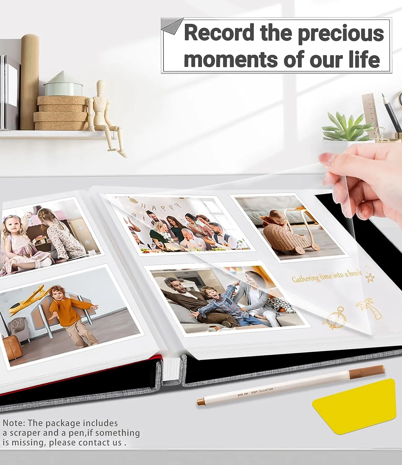 Self Adhesive Linen Photo Album - 80Pages