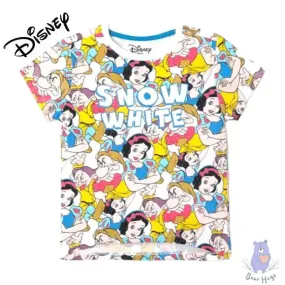 Snow White Print Round-Neck T-shirt