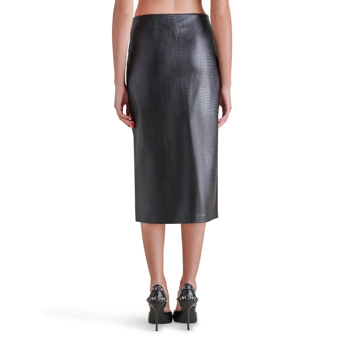 Steve Madden Hayes Faux Leather Midi Skirt