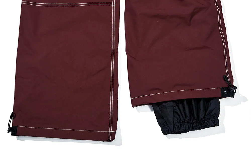 STITCH ONE POCKET TRACK PANTS BURGUNDY