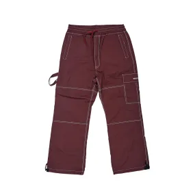 STITCH ONE POCKET TRACK PANTS BURGUNDY