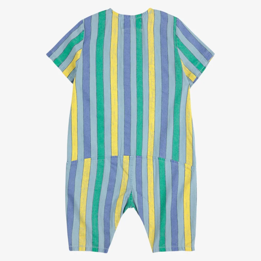 Stripe Denim Overall - Multi