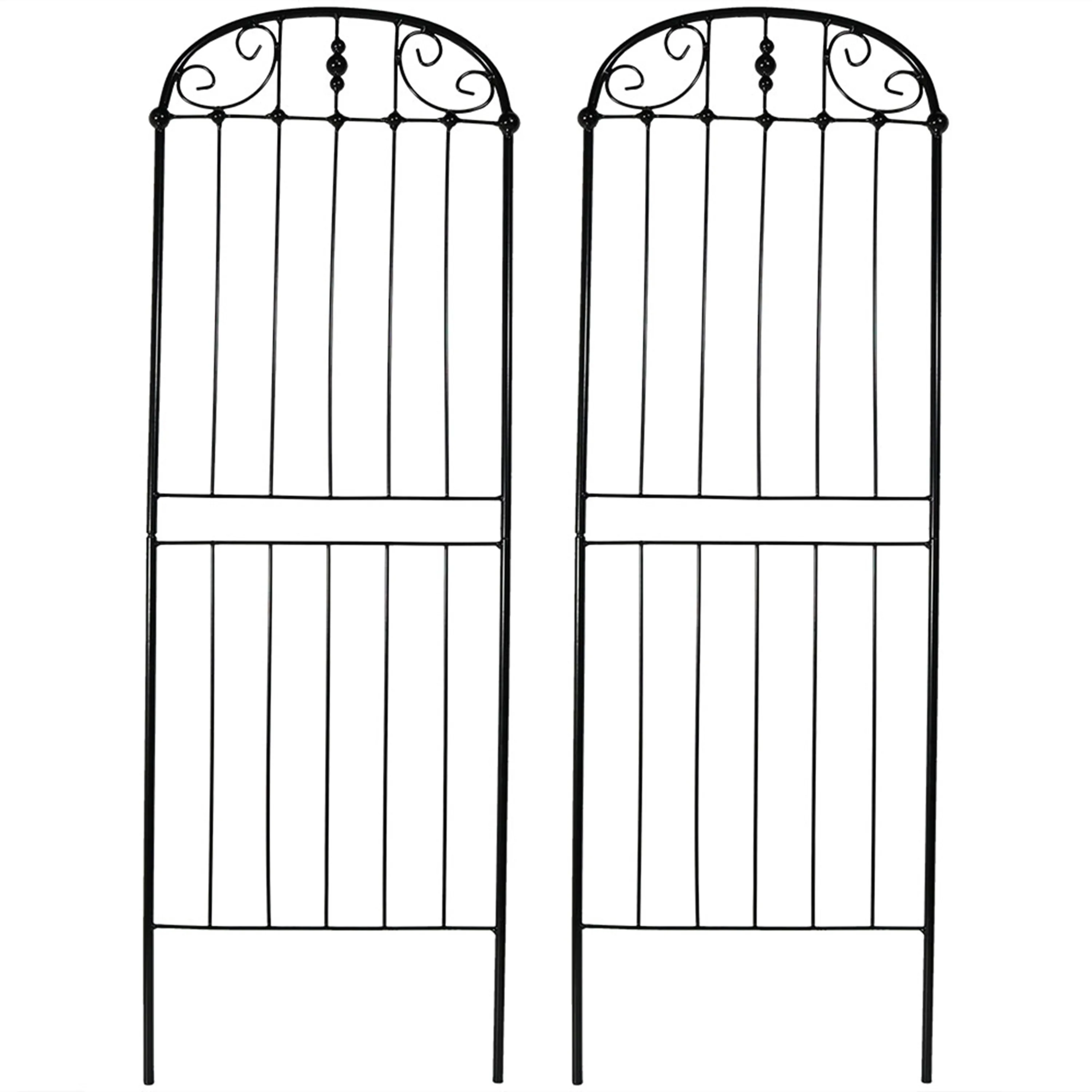 Sunnydaze 32" Traditional Garden Trellis for Plants - Set of 2