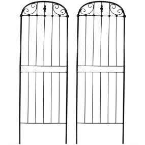 Sunnydaze 32" Traditional Garden Trellis for Plants - Set of 2