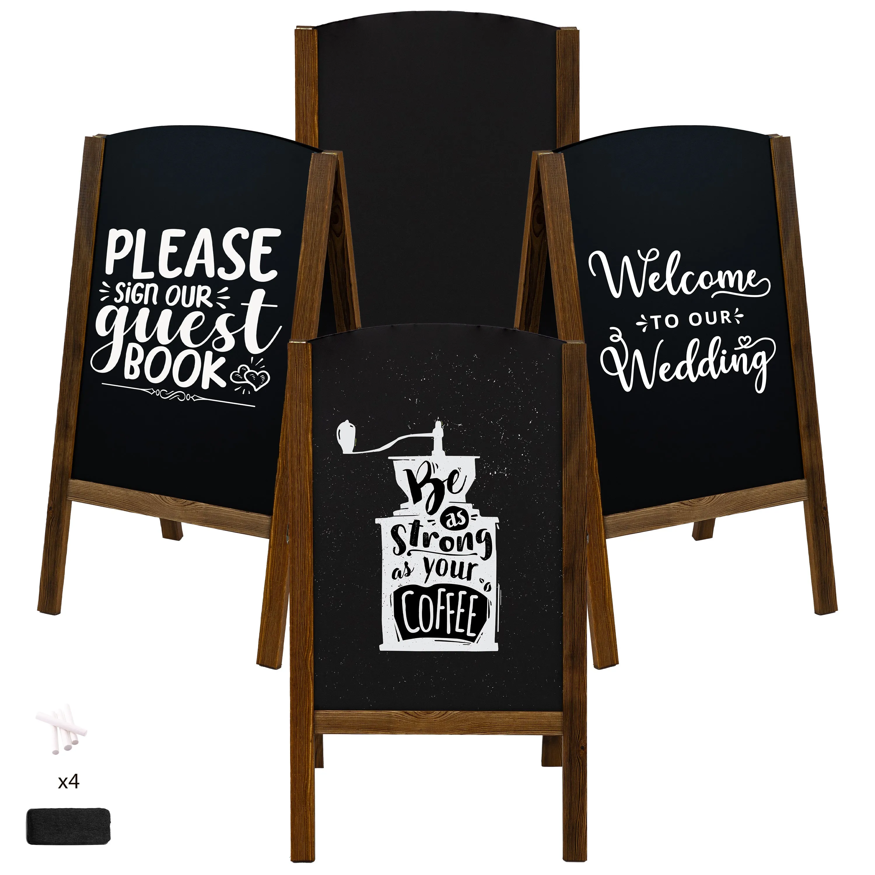 Sunnydaze 32" x 17.5" A-Frame Chalkboard Sign