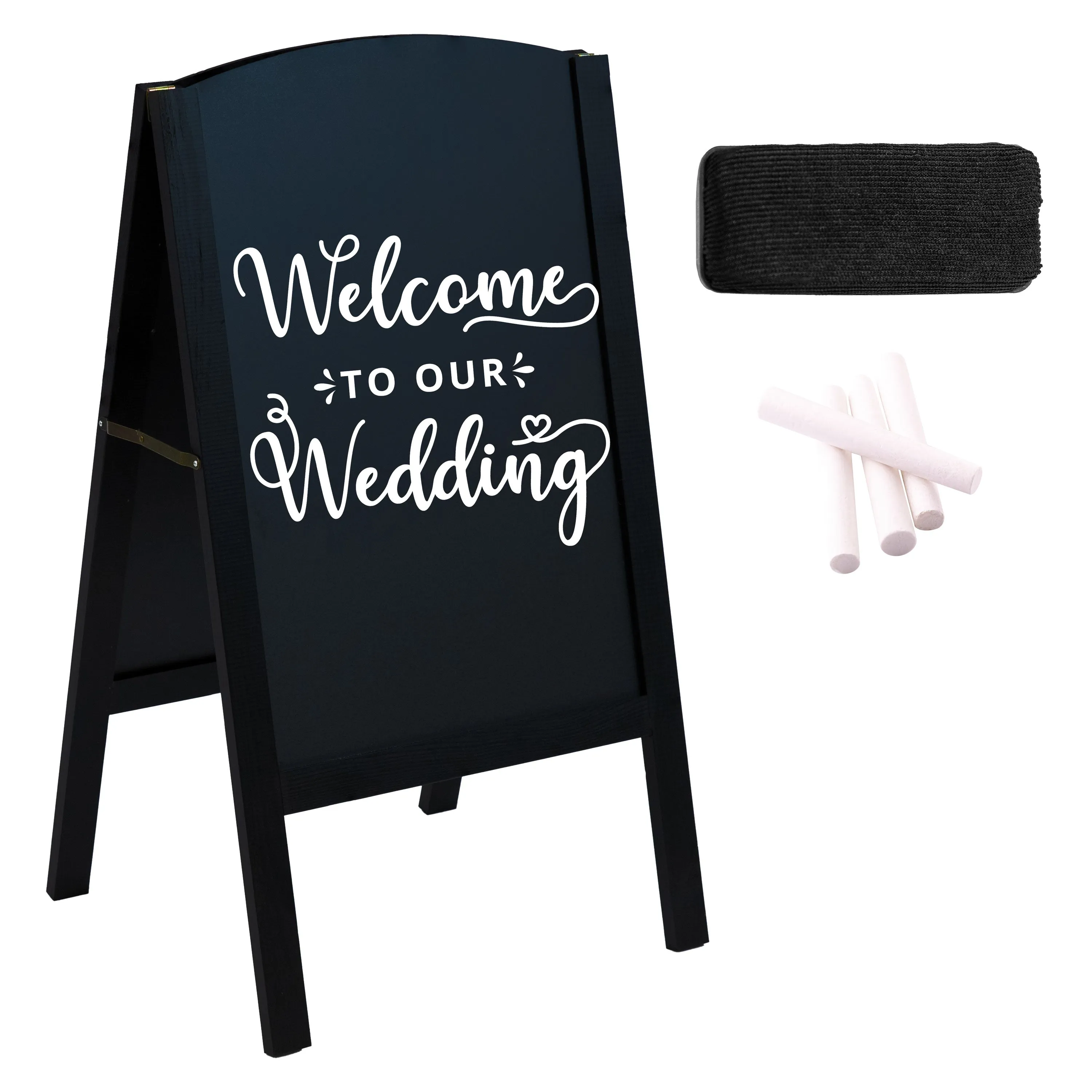 Sunnydaze 32" x 17.5" A-Frame Chalkboard Sign