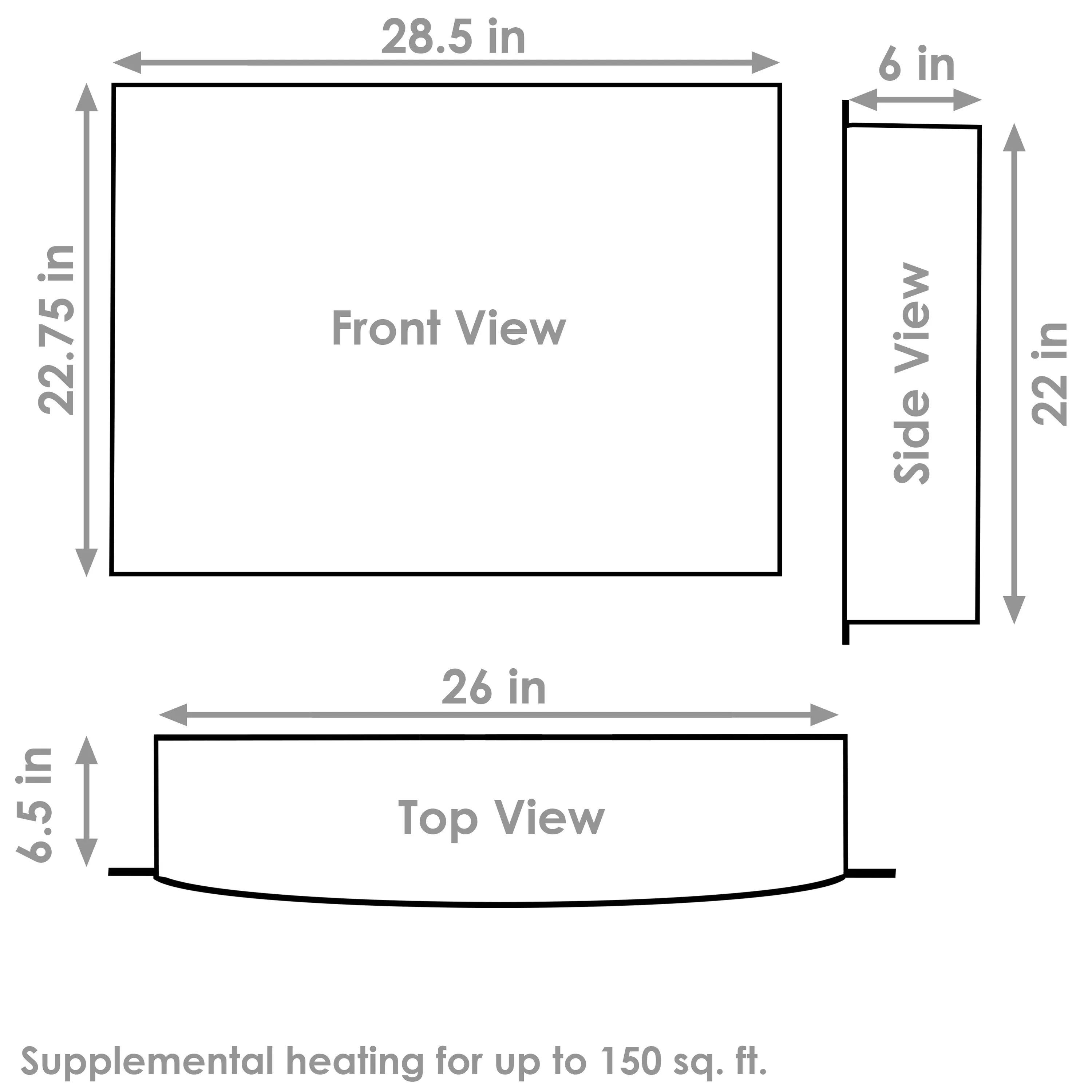 Sunnydaze Contemporary Comfort Indoor Electric Fireplace Insert