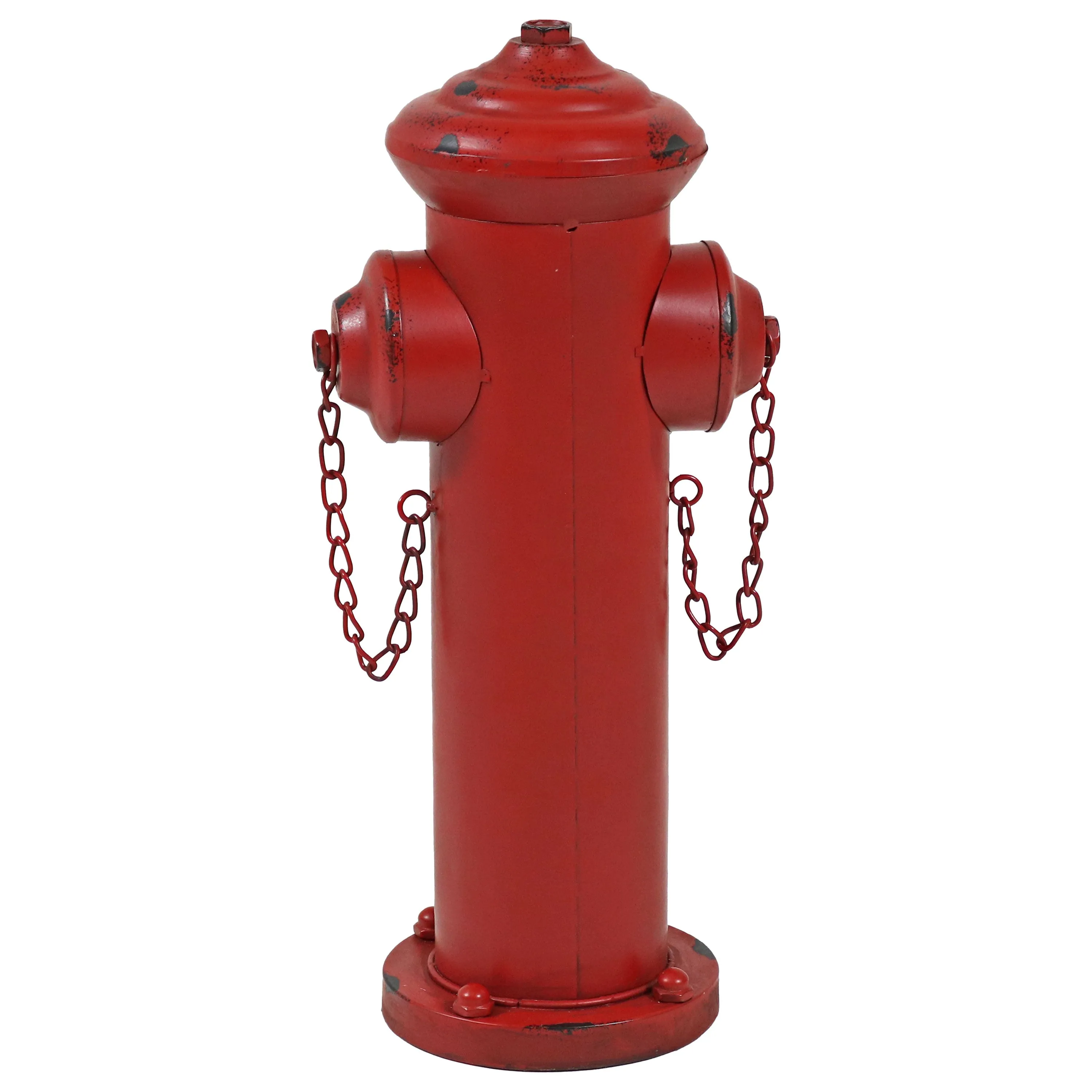 Sunnydaze Fire Hydrant Dog Pee Post Metal Garden Statue