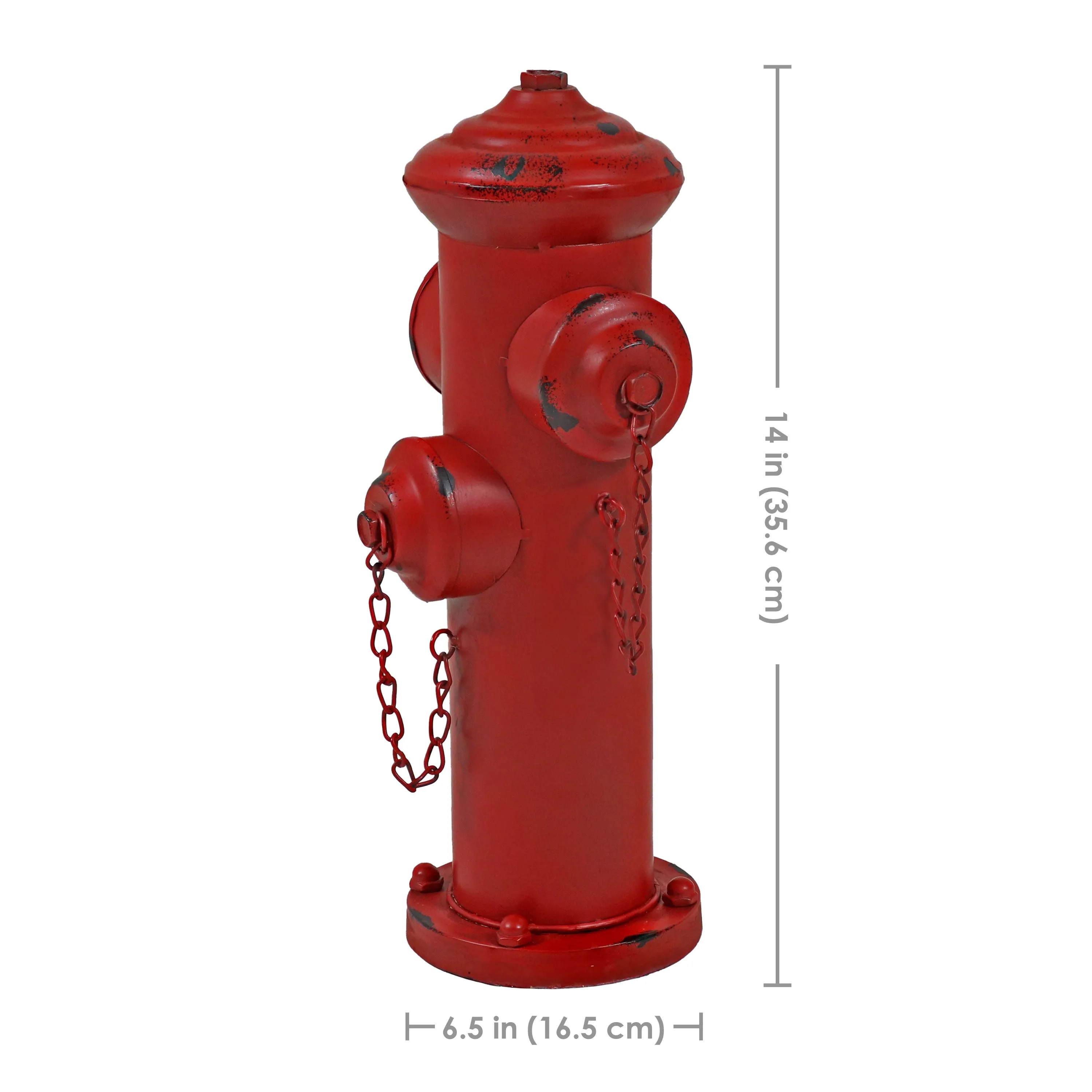 Sunnydaze Fire Hydrant Dog Pee Post Metal Garden Statue