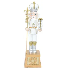 Sunnydaze Pierre the Fleur-de-Lis Christmas Nutcracker Statue - 47" H