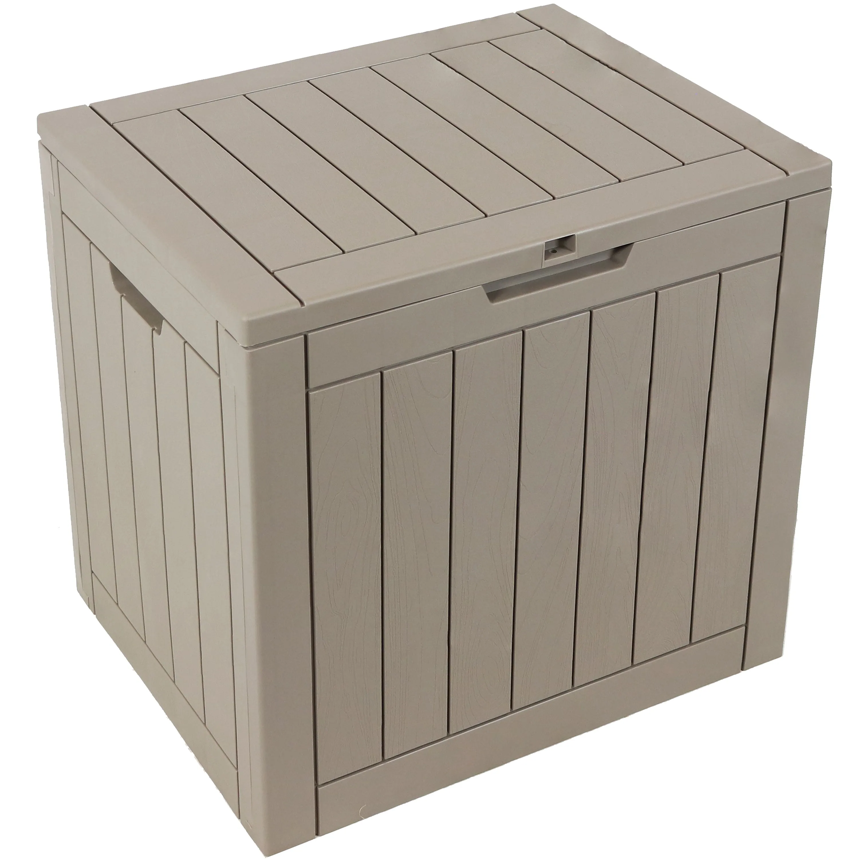 Sunnydaze Small Deck Box with Storage and Lockable Lid - 32 Gal.