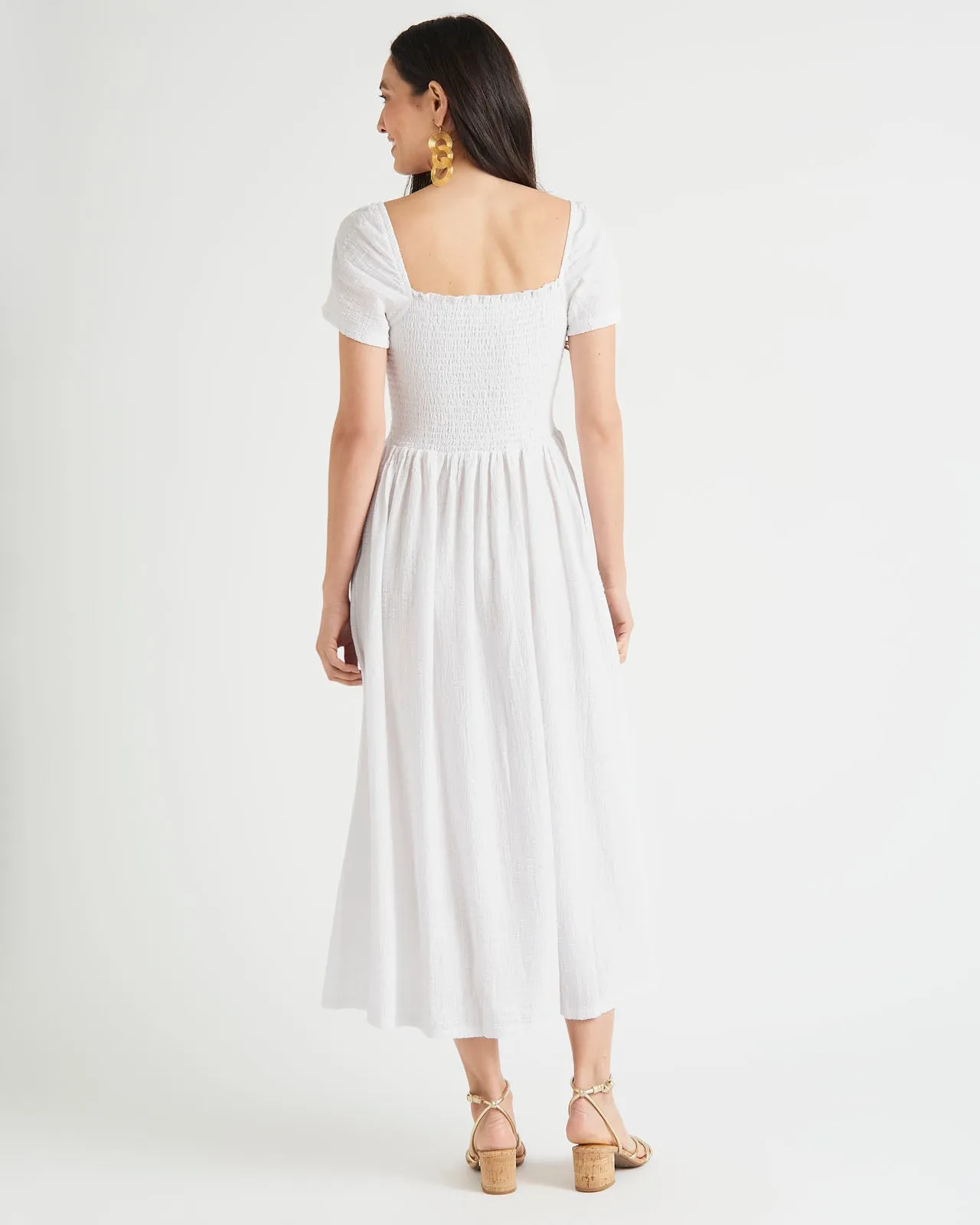 Tai Ruched Midi Dress