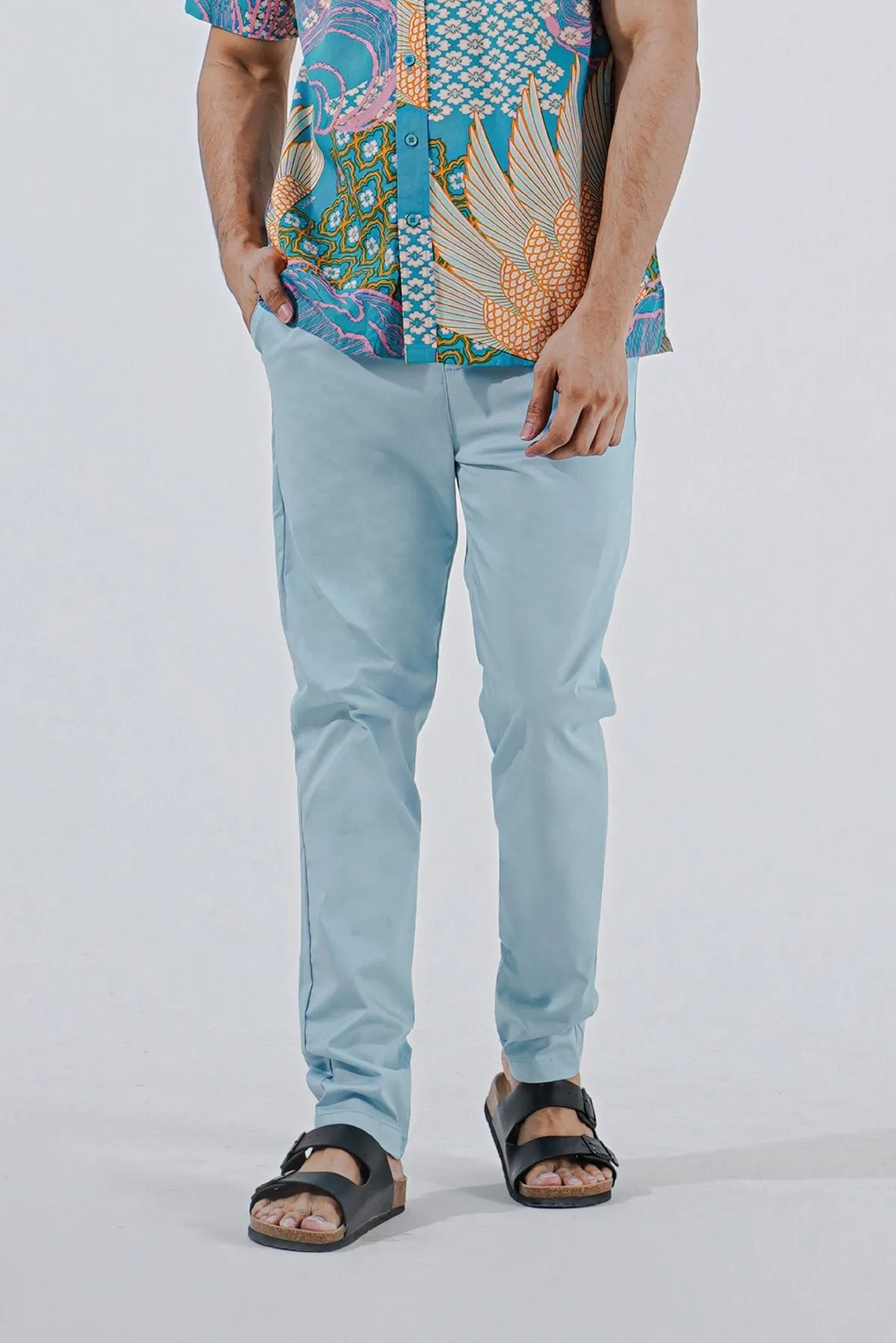 The Perfect Men Slim Fit Pants - Light Blue