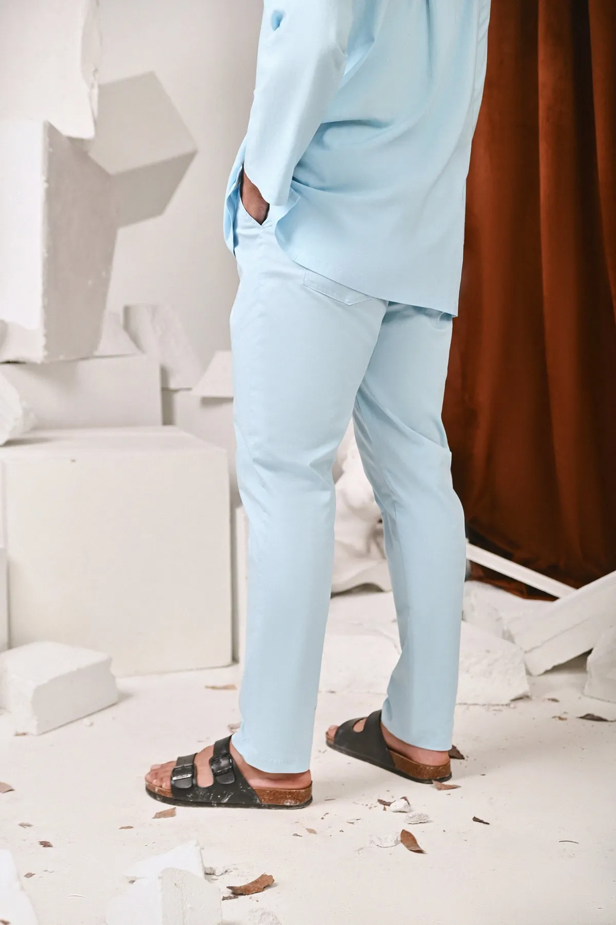 The Perfect Men Slim Fit Pants - Light Blue