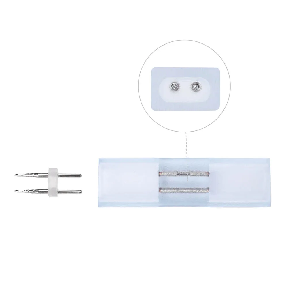 TheLAShop 2-Wire Splice Connector Set(10) for Neon Rope Light 18x8mm