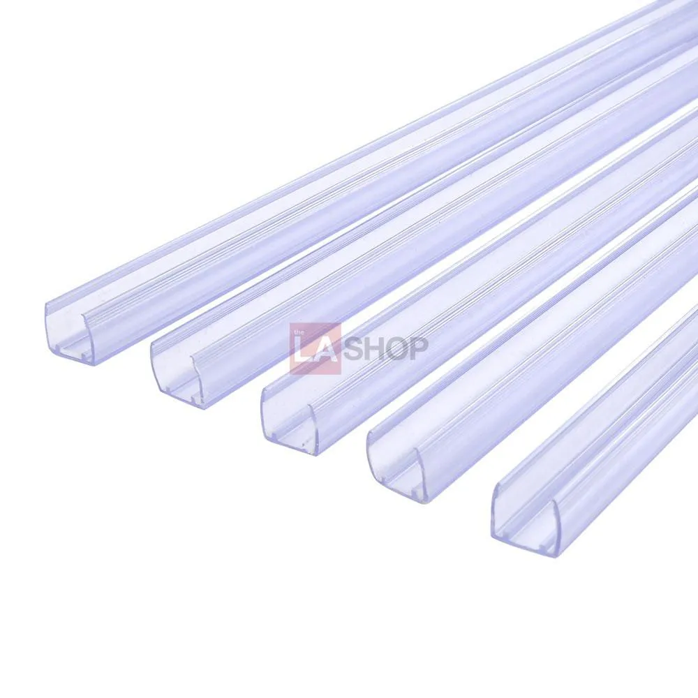 TheLAShop 3ft Clear PVC Channel Mounting for Neon Rope Light 5ct/pk