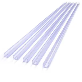 TheLAShop 3ft Clear PVC Channel Mounting for Neon Rope Light 5ct/pk