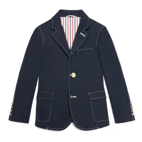 Thom Browne Kids Patch Pocket Typewriter Jacket