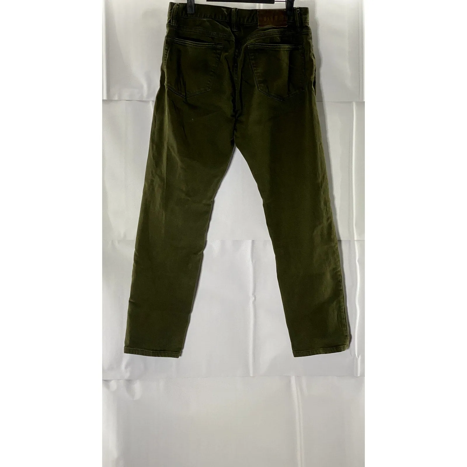 TODD SNYDER Men's Olive Green Slim-Fit Five-Pocket Chino Pants SZ 29X30